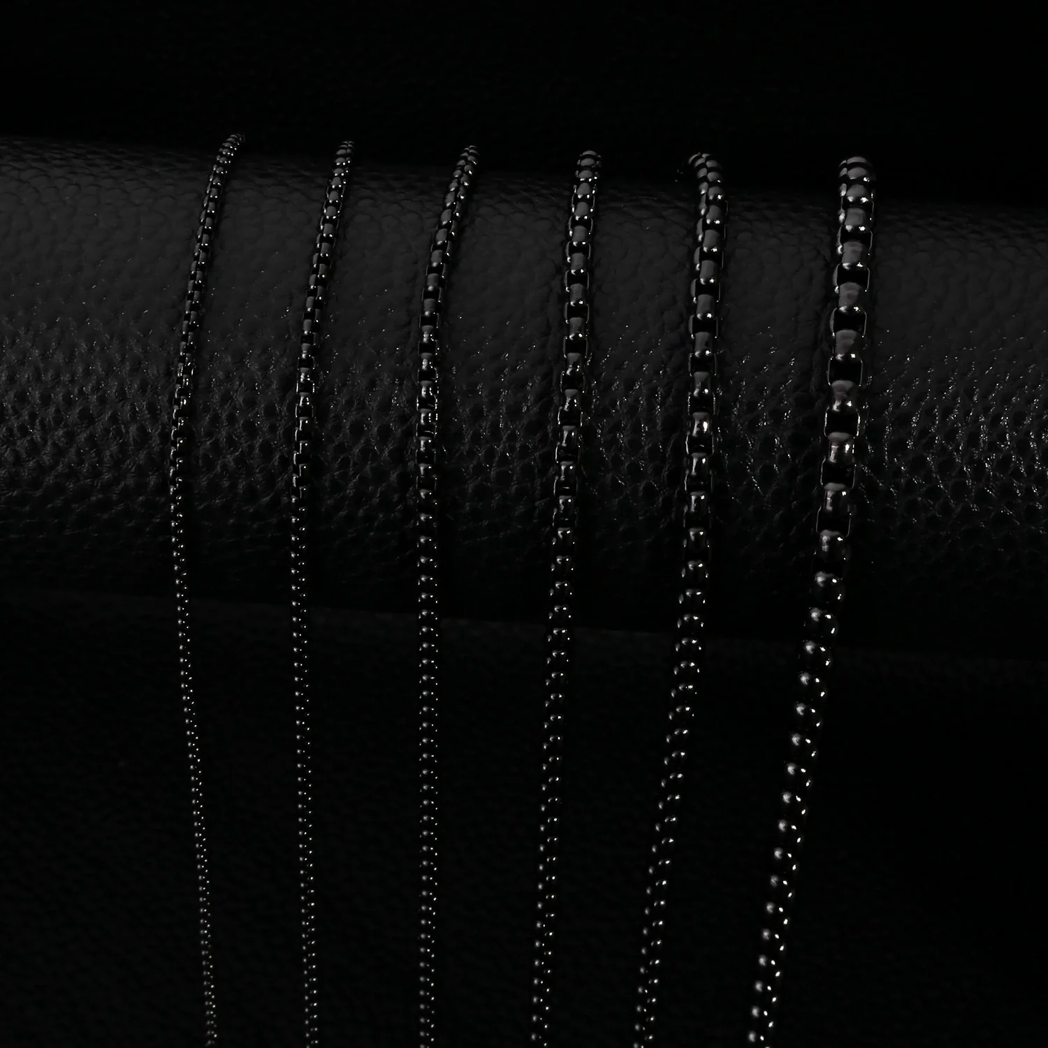 Square Pearl Chain Stainless Steel Geometric Electroplated - Image 3