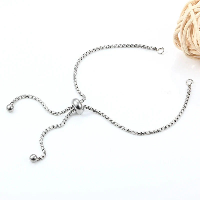 Square Pearl Pushpull Stainless Steel Vacuum Gold Electroplated Bracelet - Image 5