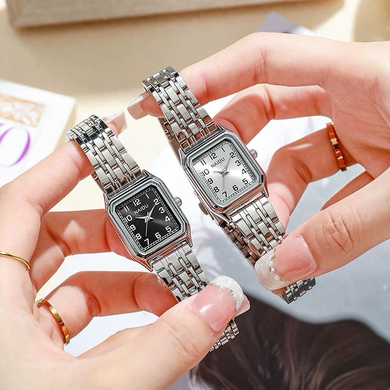 Square Stainless Steel Alloy Band Women's Fashion Watch