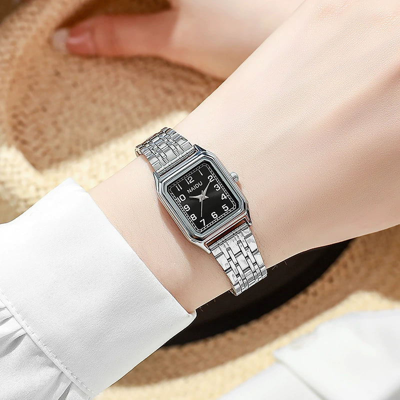 Square Stainless Steel Alloy Band Women's Fashion Watch - Image 5