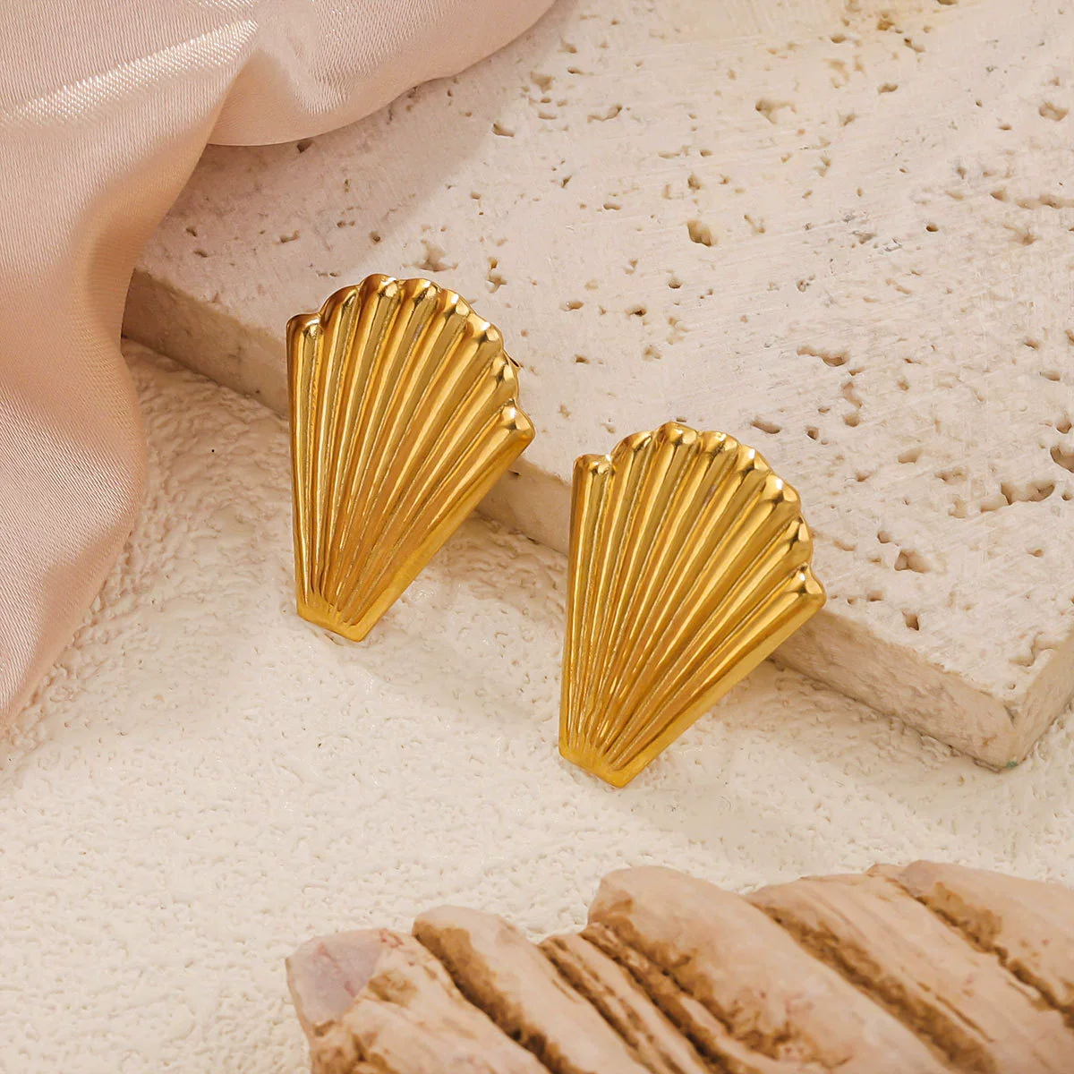Stainless Steel 18K Gold Plated Electroplated Fish Pattern Diy Earrings Making Supplies Jewelry Accessories - Image 3