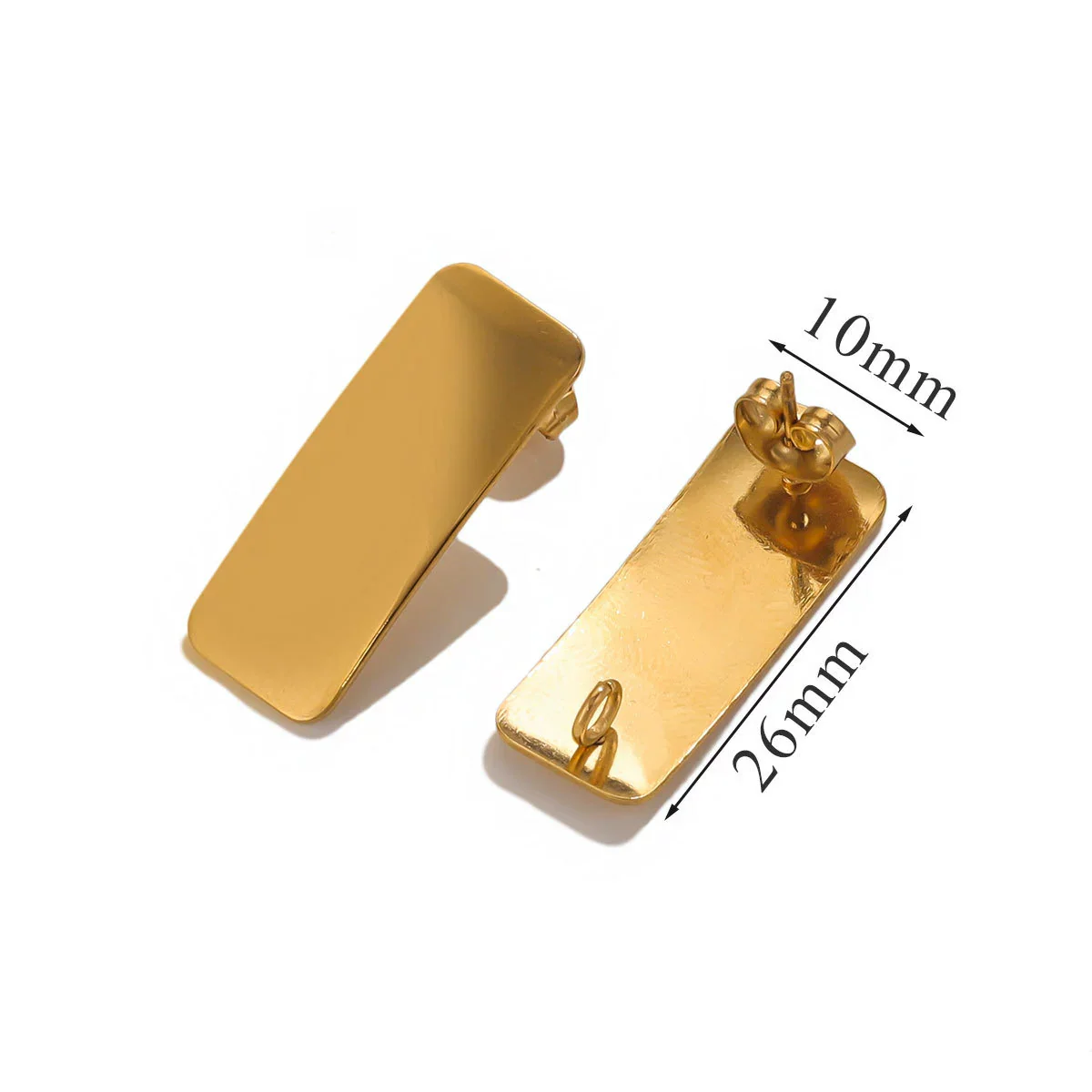 Stainless Steel 18K Gold Plated Electroplated Fish Pattern Diy Earrings Making Supplies Jewelry Accessories - Image 8
