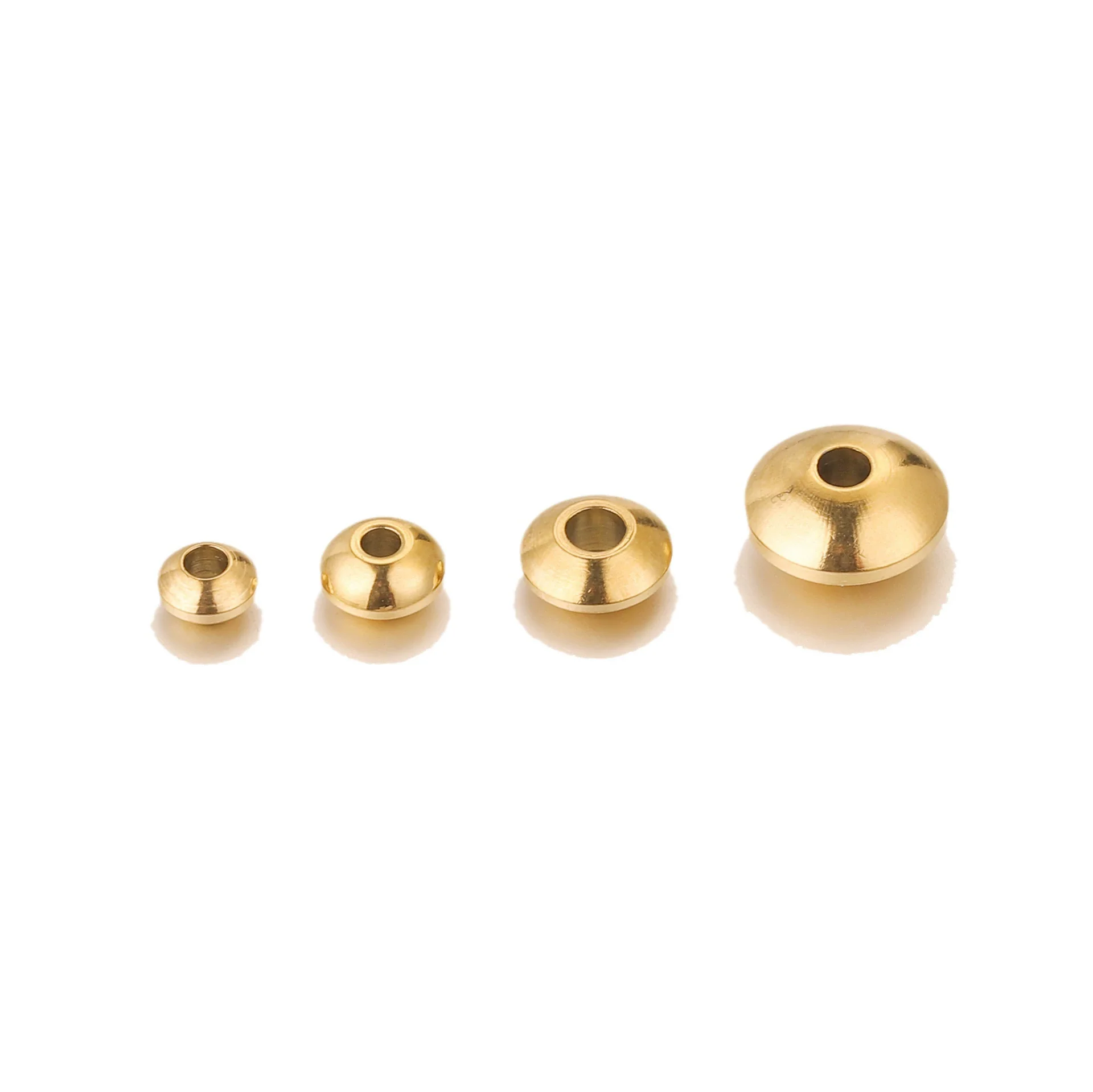 Stainless Steel Abacus Flying Saucer Curved Spacer Positioning Beads Vacuum Goldplated Diy Jewelry Accessories - Image 5