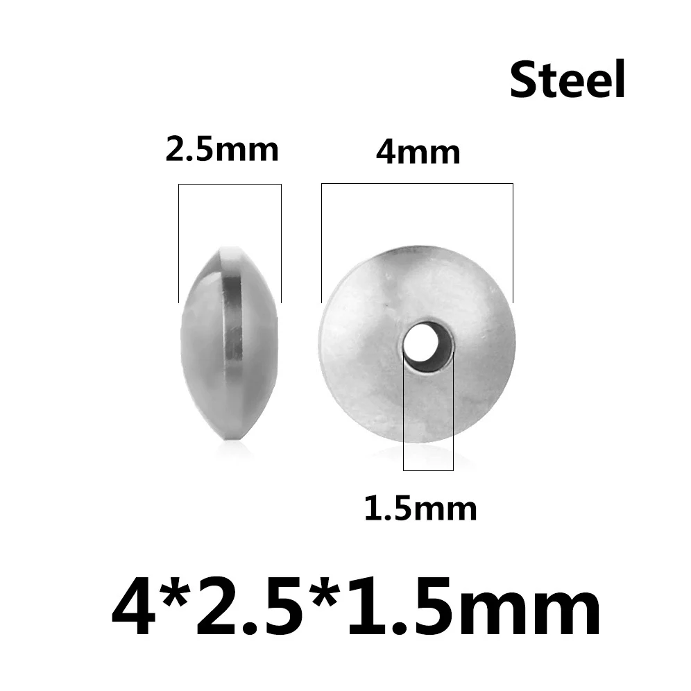 Stainless Steel Abacus Flying Saucer Curved Spacer Positioning Beads Vacuum Goldplated Diy Jewelry Accessories - Image 6