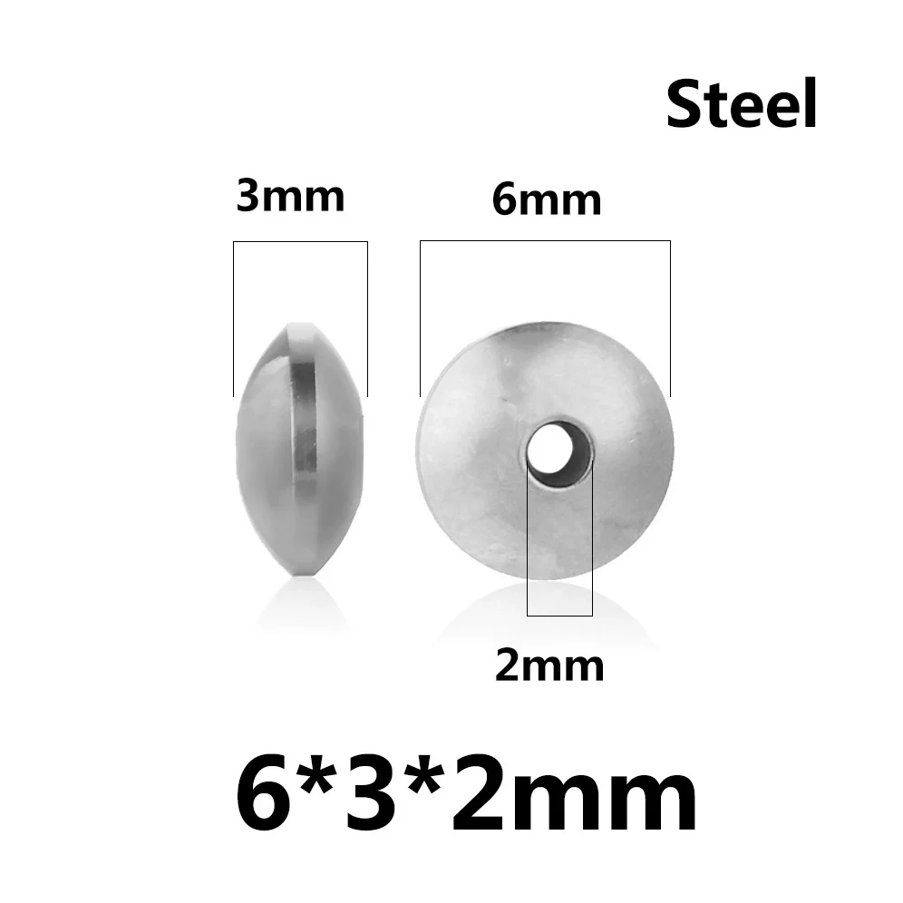 Stainless Steel Abacus Flying Saucer Curved Spacer Positioning Beads Vacuum Goldplated Diy Jewelry Accessories - Image 8