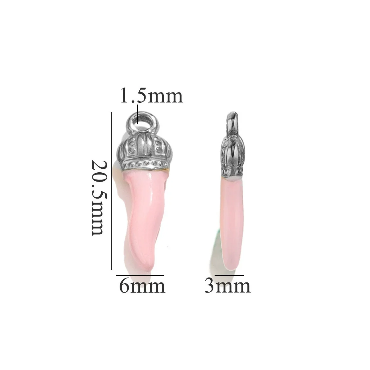 Stainless Steel And Foot Silver Three Dimensional Pepper Pendant Dripping Oil Plated 18K Diy Handmade Earrings And Bag Pendant Material - Image 12