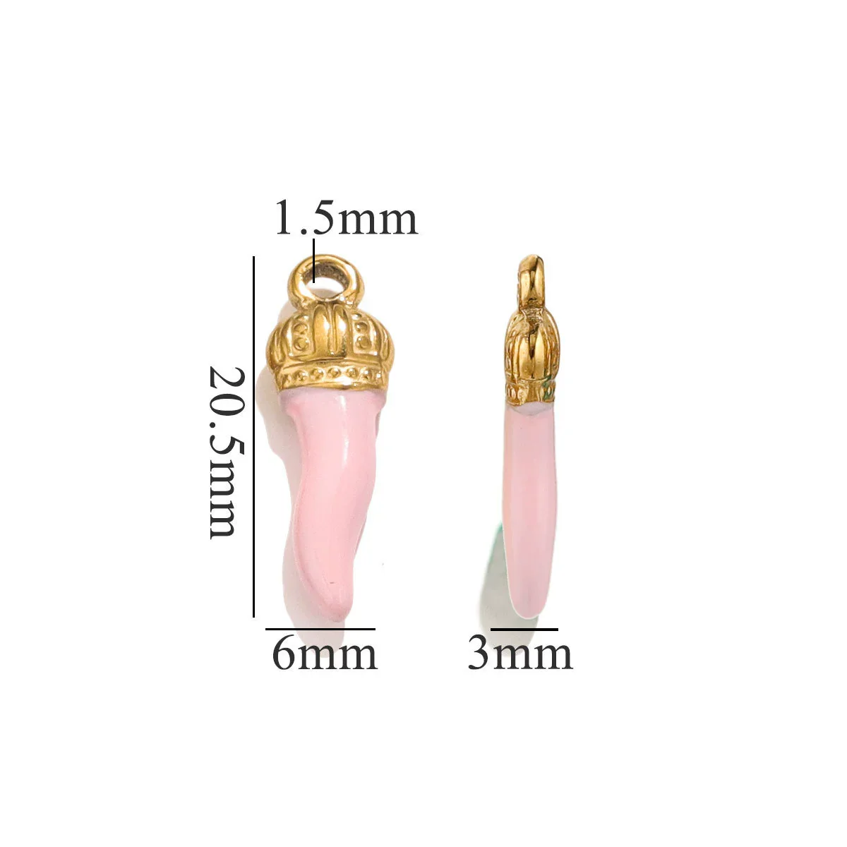 Stainless Steel And Foot Silver Three Dimensional Pepper Pendant Dripping Oil Plated 18K Diy Handmade Earrings And Bag Pendant Material - Image 13