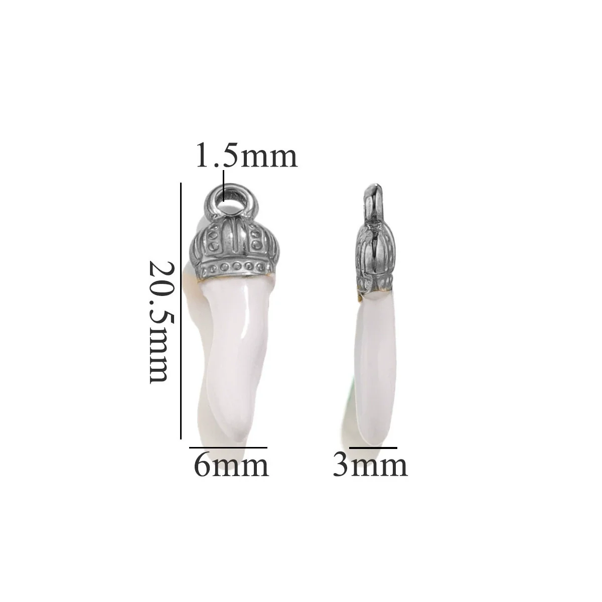 Stainless Steel And Foot Silver Three Dimensional Pepper Pendant Dripping Oil Plated 18K Diy Handmade Earrings And Bag Pendant Material - Image 14