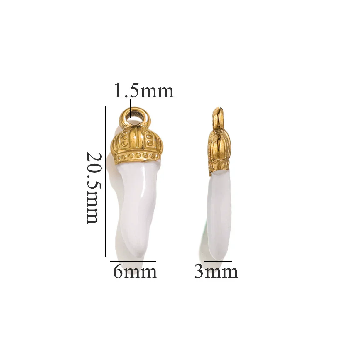 Stainless Steel And Foot Silver Three Dimensional Pepper Pendant Dripping Oil Plated 18K Diy Handmade Earrings And Bag Pendant Material - Image 15