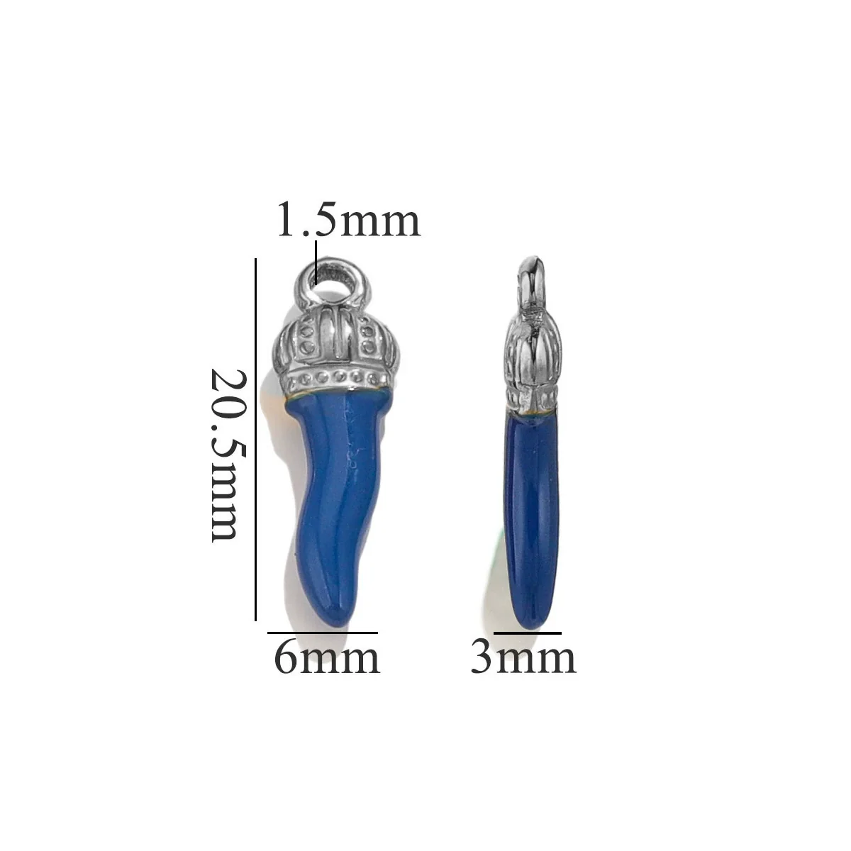 Stainless Steel And Foot Silver Three Dimensional Pepper Pendant Dripping Oil Plated 18K Diy Handmade Earrings And Bag Pendant Material - Image 16