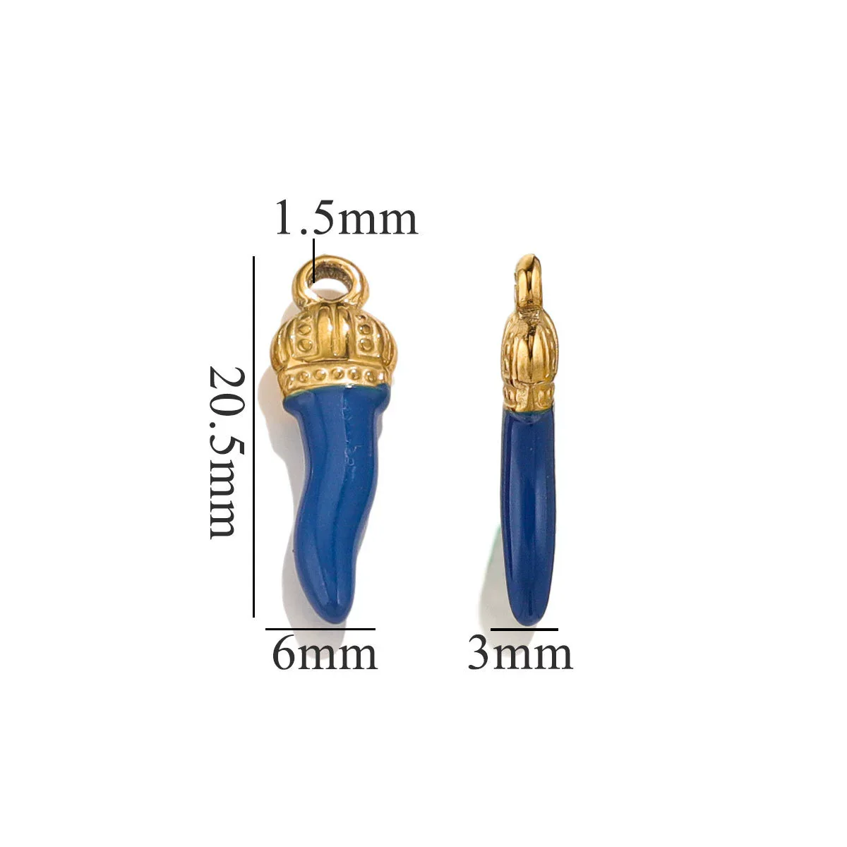 Stainless Steel And Foot Silver Three Dimensional Pepper Pendant Dripping Oil Plated 18K Diy Handmade Earrings And Bag Pendant Material - Image 17