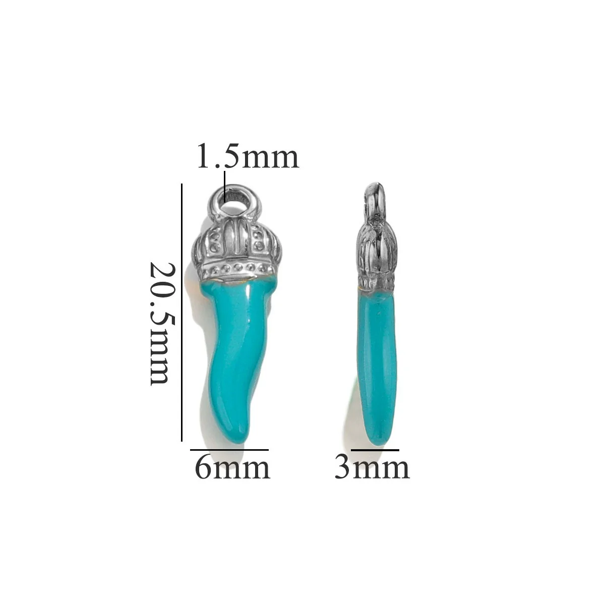 Stainless Steel And Foot Silver Three Dimensional Pepper Pendant Dripping Oil Plated 18K Diy Handmade Earrings And Bag Pendant Material - Image 18