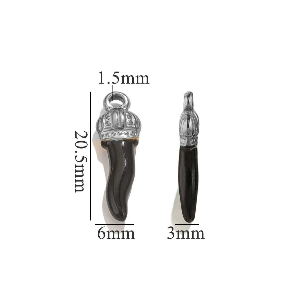 Stainless Steel And Foot Silver Three Dimensional Pepper Pendant Dripping Oil Plated 18K Diy Handmade Earrings And Bag Pendant Material - Image 20