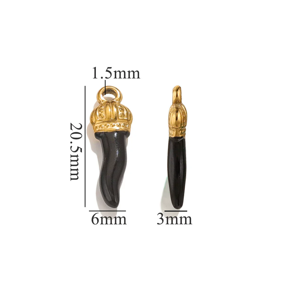 Stainless Steel And Foot Silver Three Dimensional Pepper Pendant Dripping Oil Plated 18K Diy Handmade Earrings And Bag Pendant Material - Image 21