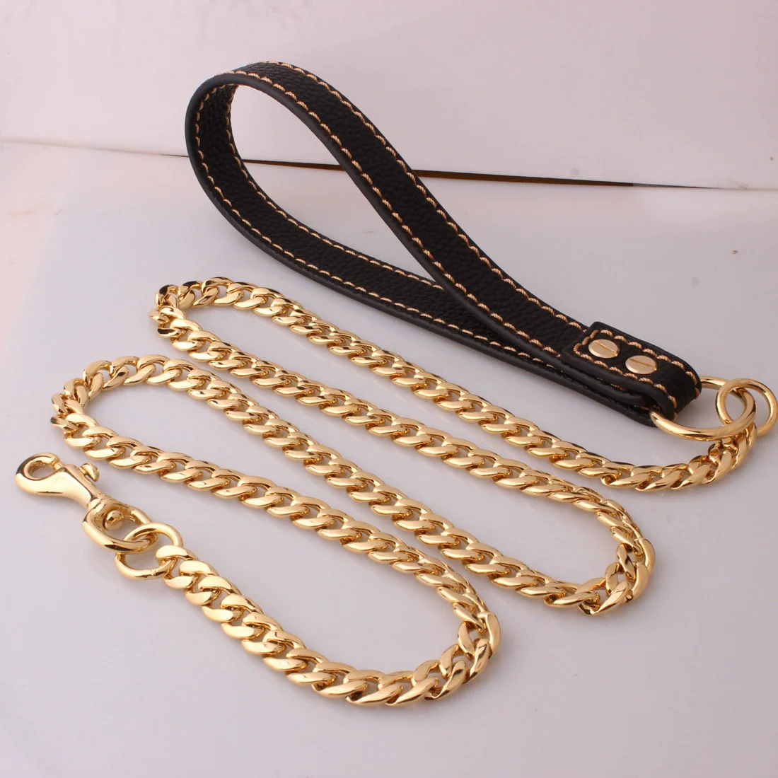 Stainless Steel And Pu Pet Dog Traction Rope For Training And Walking - Image 2