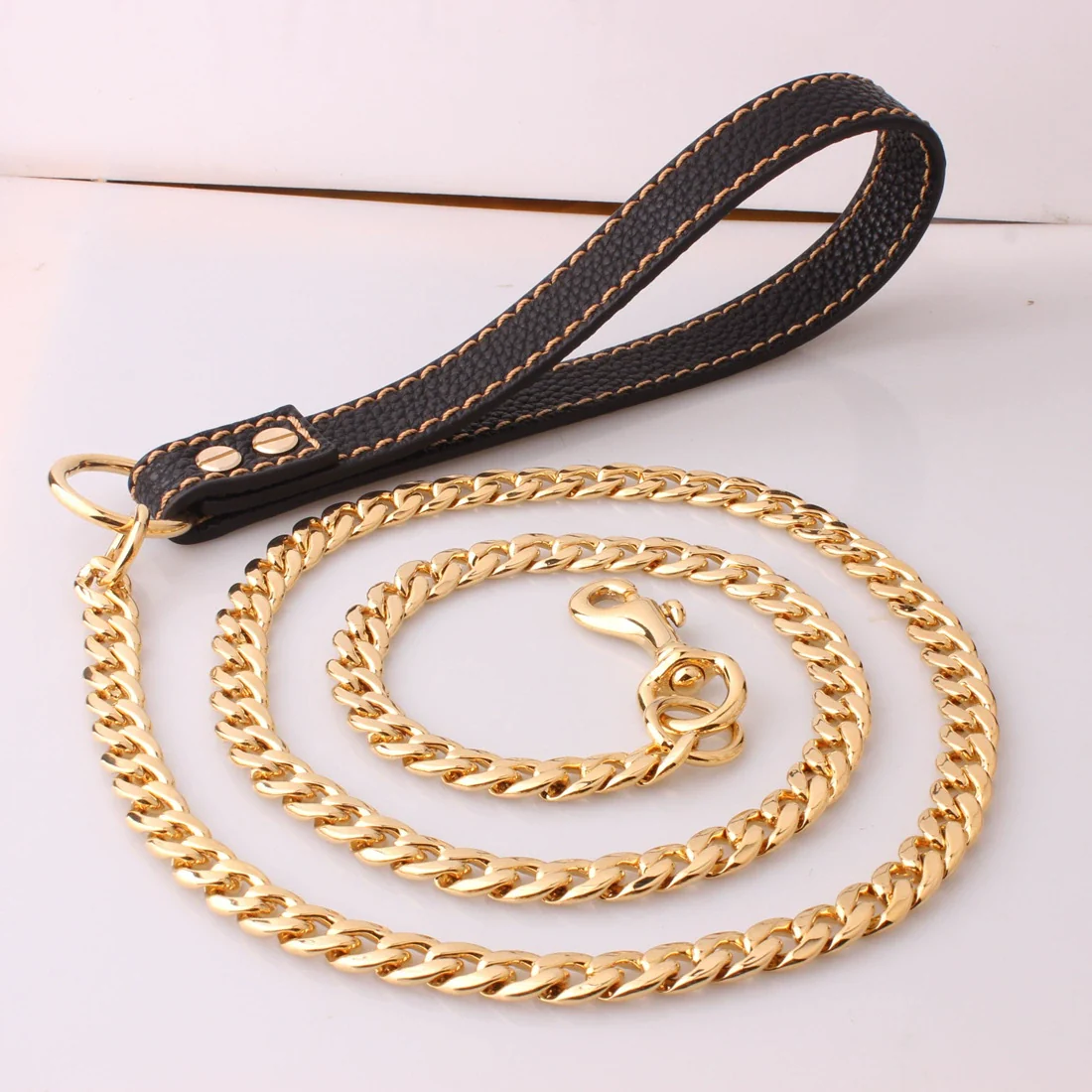 Stainless Steel And Pu Pet Dog Traction Rope For Training And Walking - Image 4