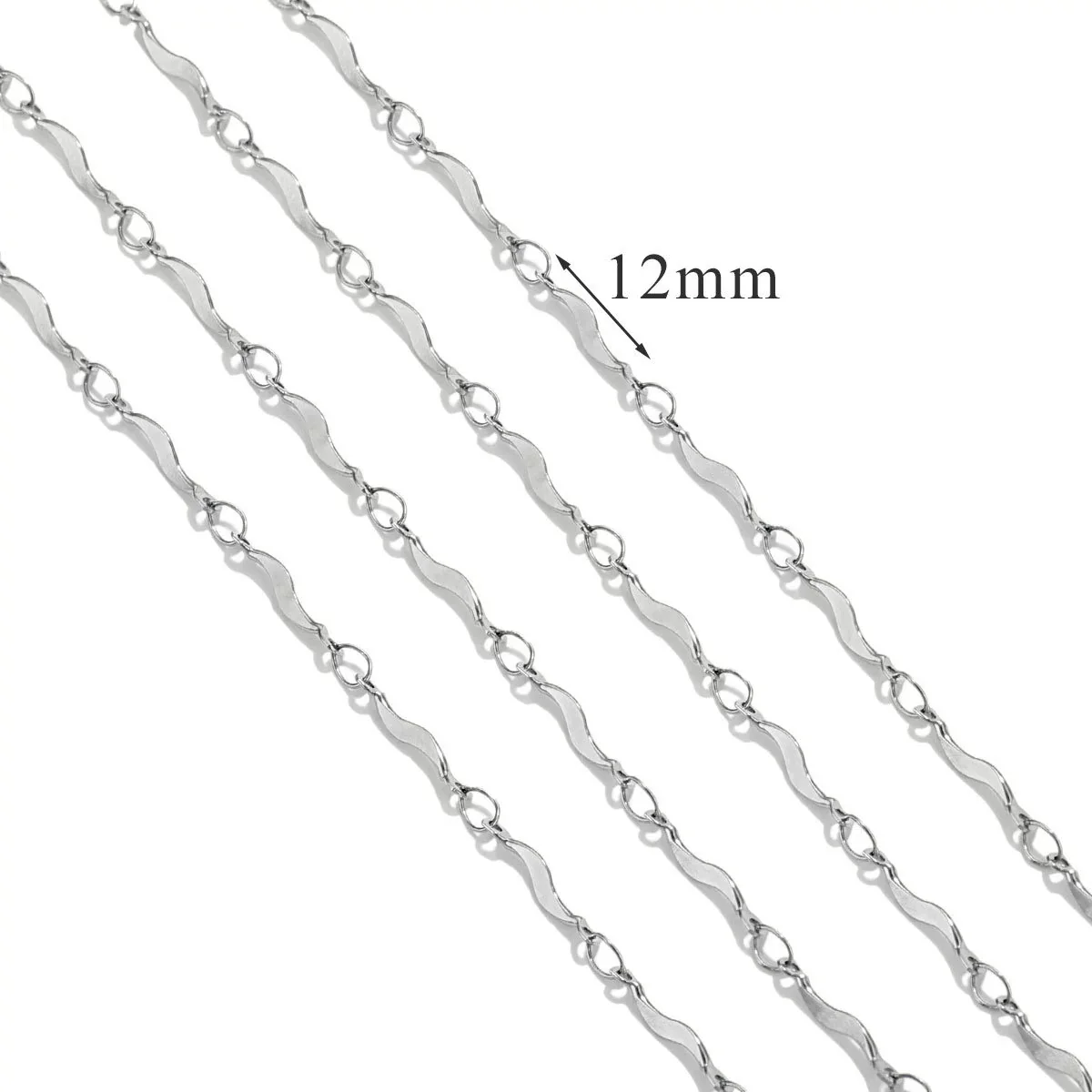 Stainless Steel And Titanium Steel Chain Accessories Electroplated 18K Gold Stick S Chain Strip Jewelry - Image 14