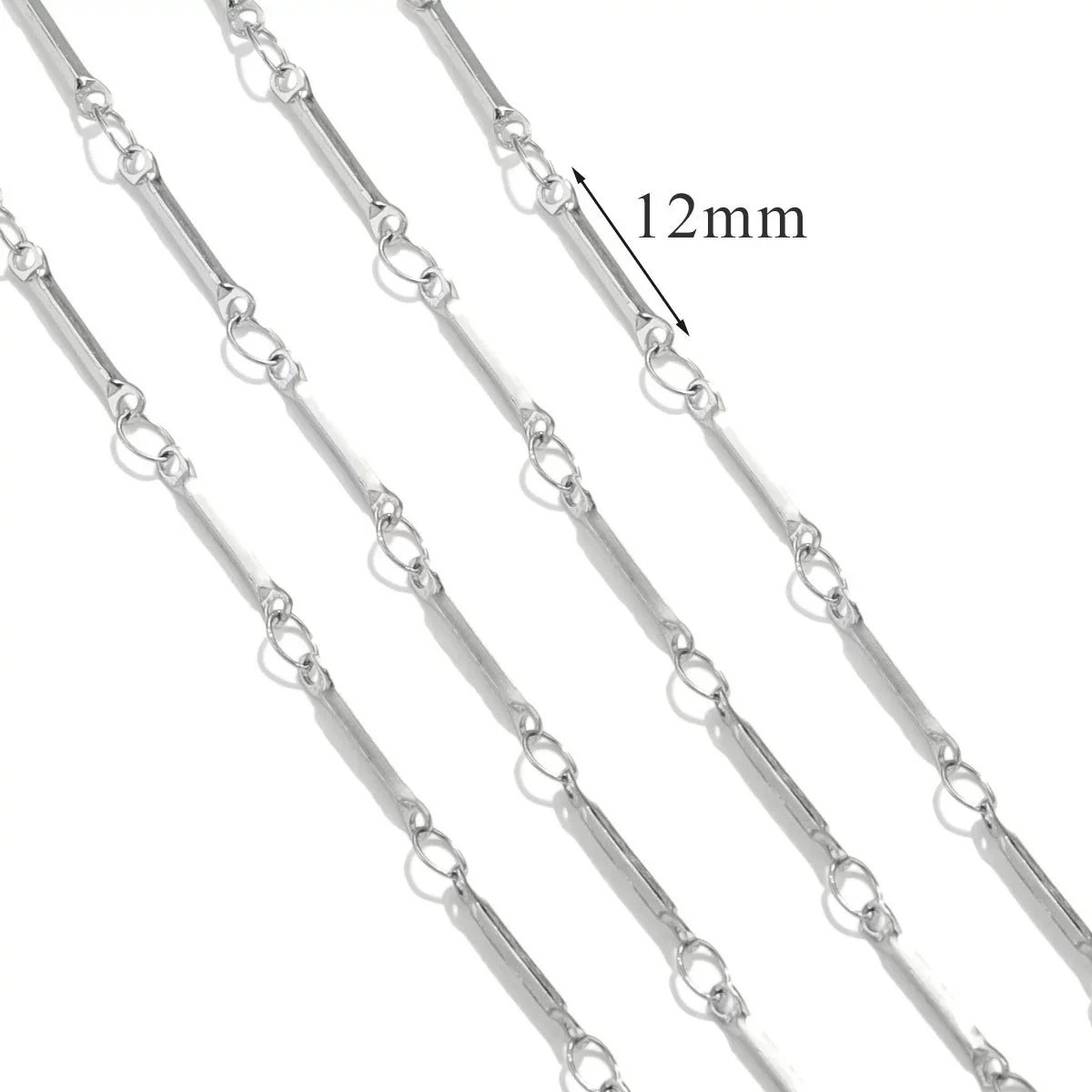 Stainless Steel And Titanium Steel Chain Accessories Electroplated 18K Gold Stick S Chain Strip Jewelry - Image 7