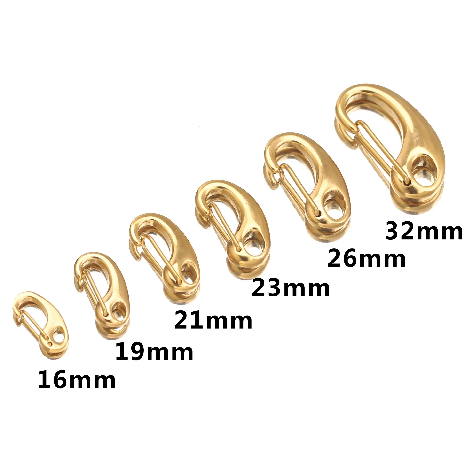 Stainless Steel And Titanium Steel Dshaped Mountaineering Buckle For Diy Jewelry Electroplated For Male Suitable For Leather Rope Necklace And Bracelet - Image 3