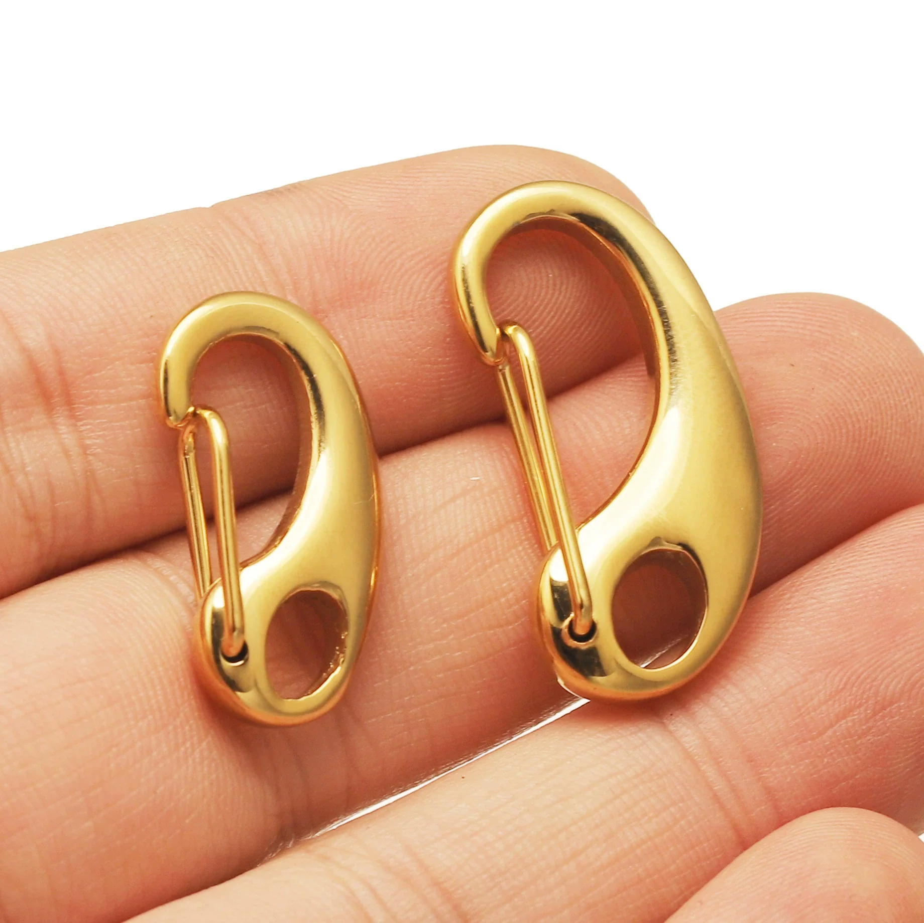 Stainless Steel And Titanium Steel Dshaped Mountaineering Buckle For Diy Jewelry Electroplated For Male Suitable For Leather Rope Necklace And Bracelet - Image 4