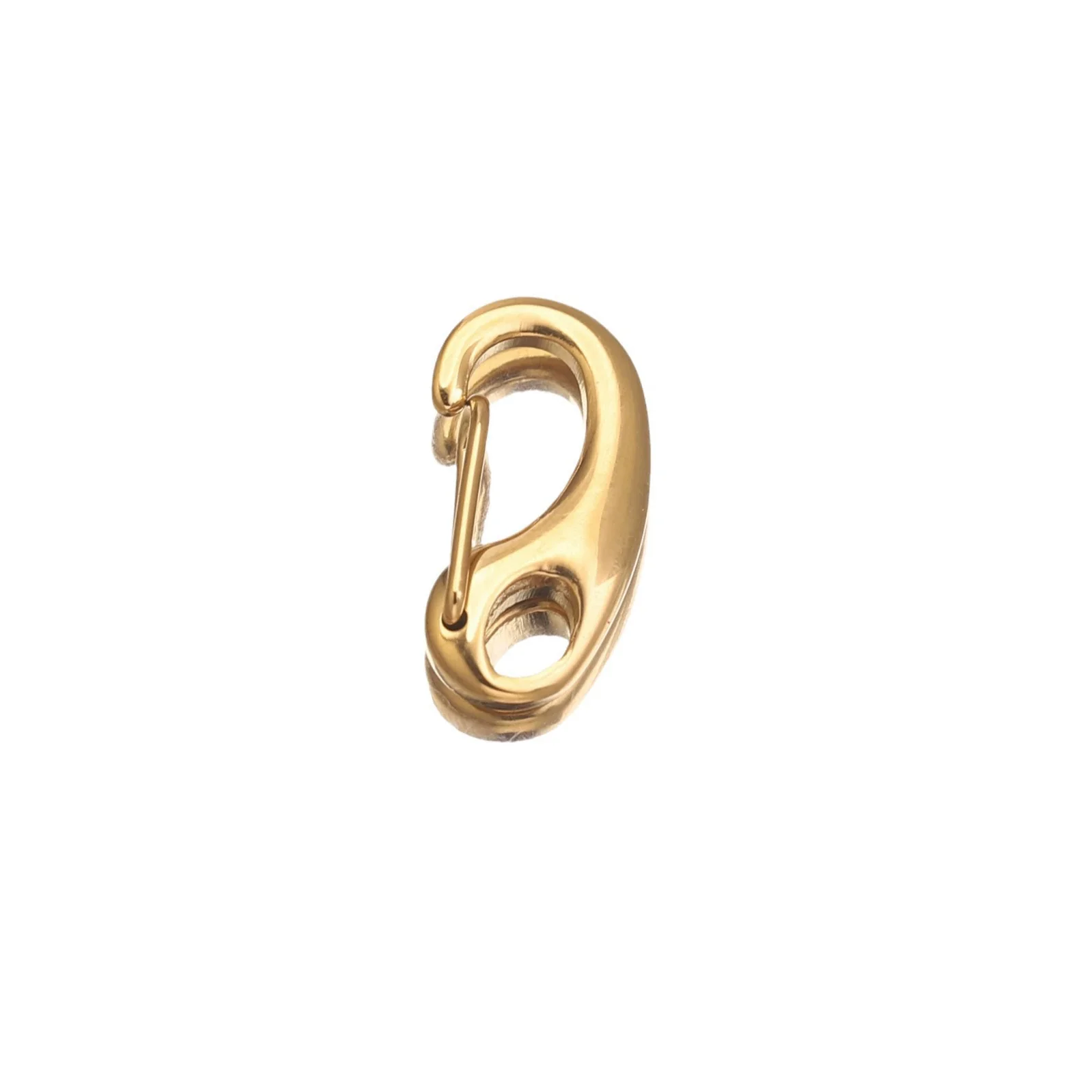 Stainless Steel And Titanium Steel Dshaped Mountaineering Buckle For Diy Jewelry Electroplated For Male Suitable For Leather Rope Necklace And Bracelet - Image 5