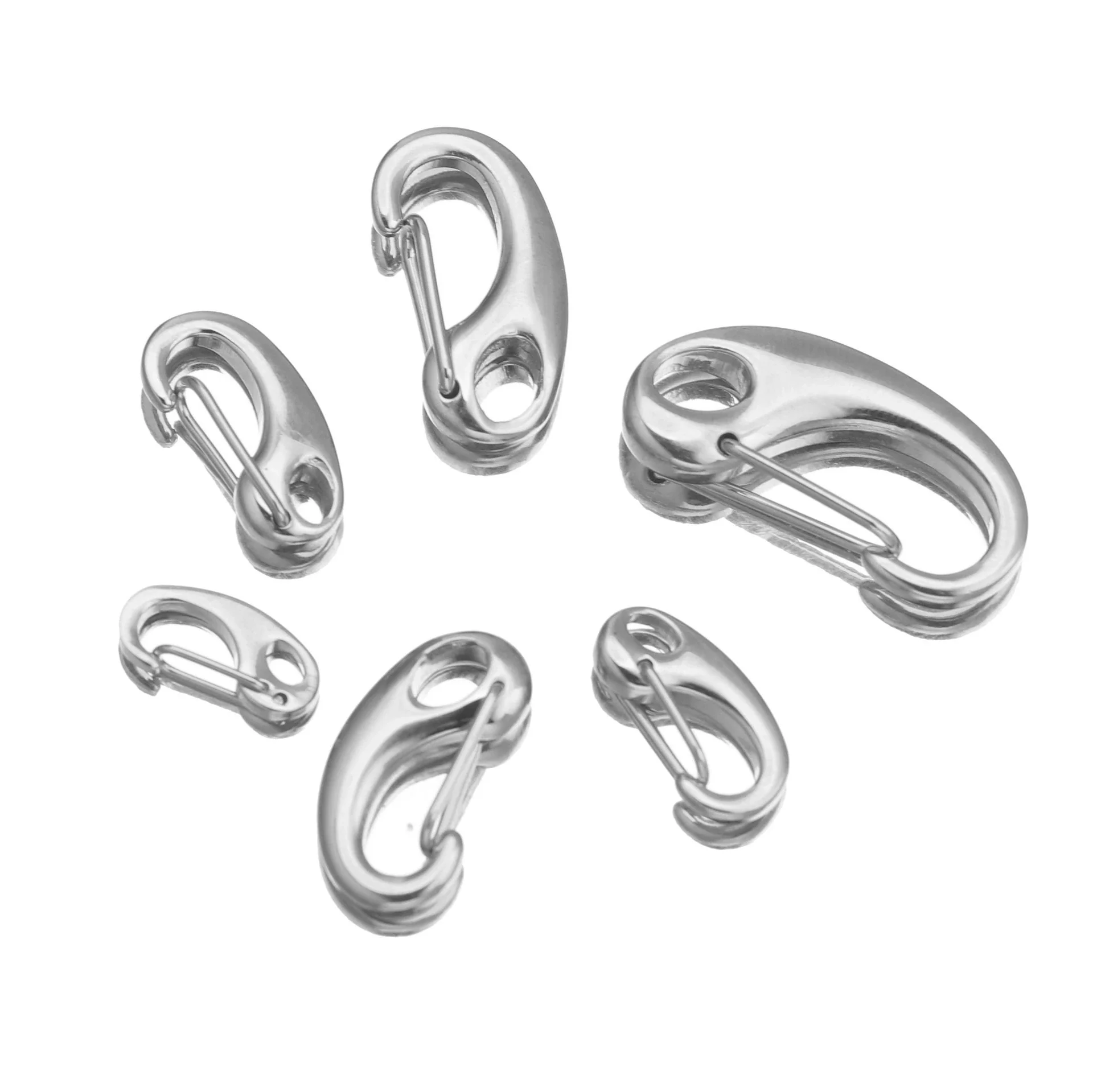Stainless Steel And Titanium Steel Dshaped Mountaineering Buckle For Diy Jewelry Electroplated For Male Suitable For Leather Rope Necklace And Bracelet - Image 6