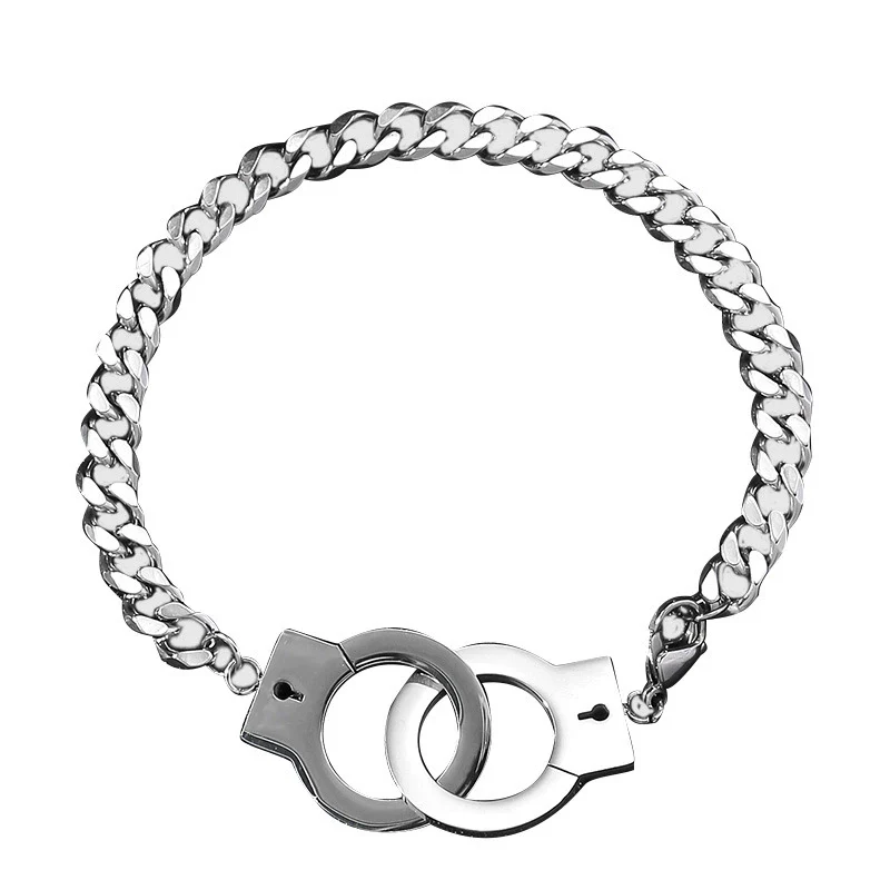 Stainless Steel And Titanium Steel Geometric Handcuffs Style Jewelry For Men And Women With Electroplating Treatment - Image 5