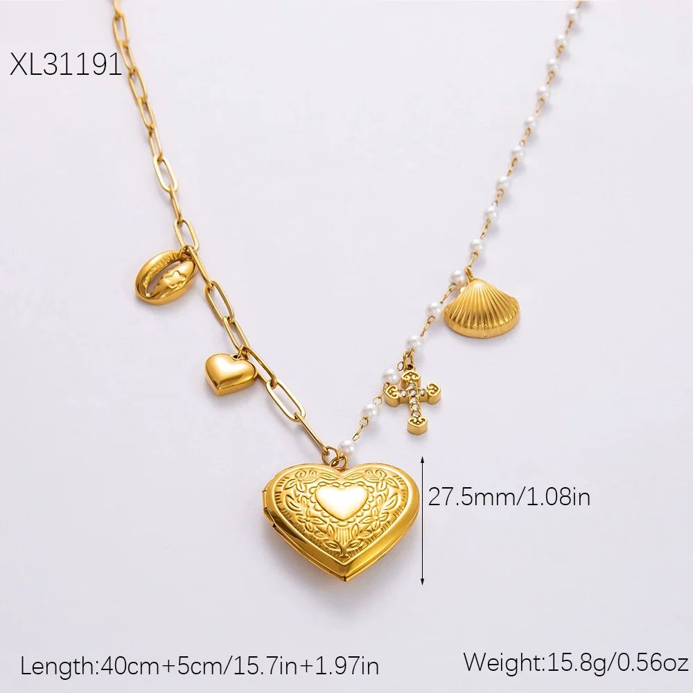 Stainless Steel And Titanium Steel Geometric Sunflower Tarot Pendant Clavicle Chain Jewelry For Women With Electroplating - Image 12