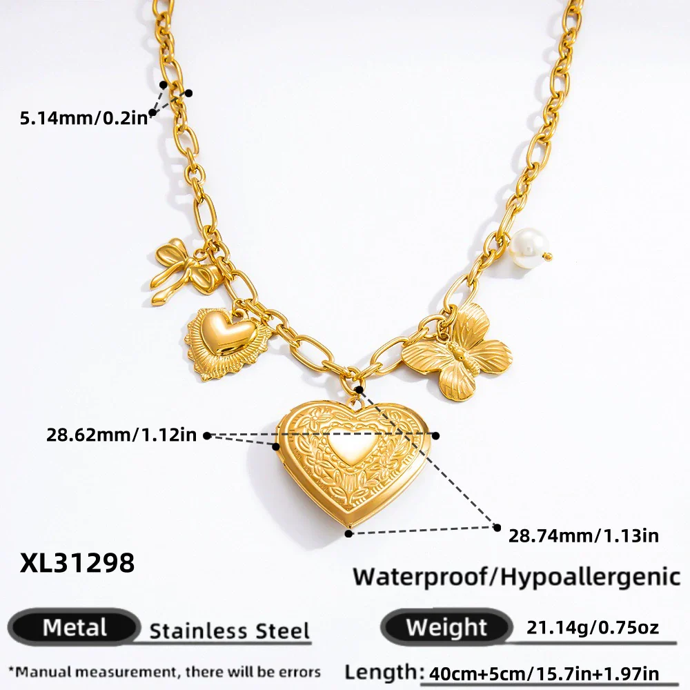 Stainless Steel And Titanium Steel Geometric Sunflower Tarot Pendant Clavicle Chain Jewelry For Women With Electroplating - Image 21