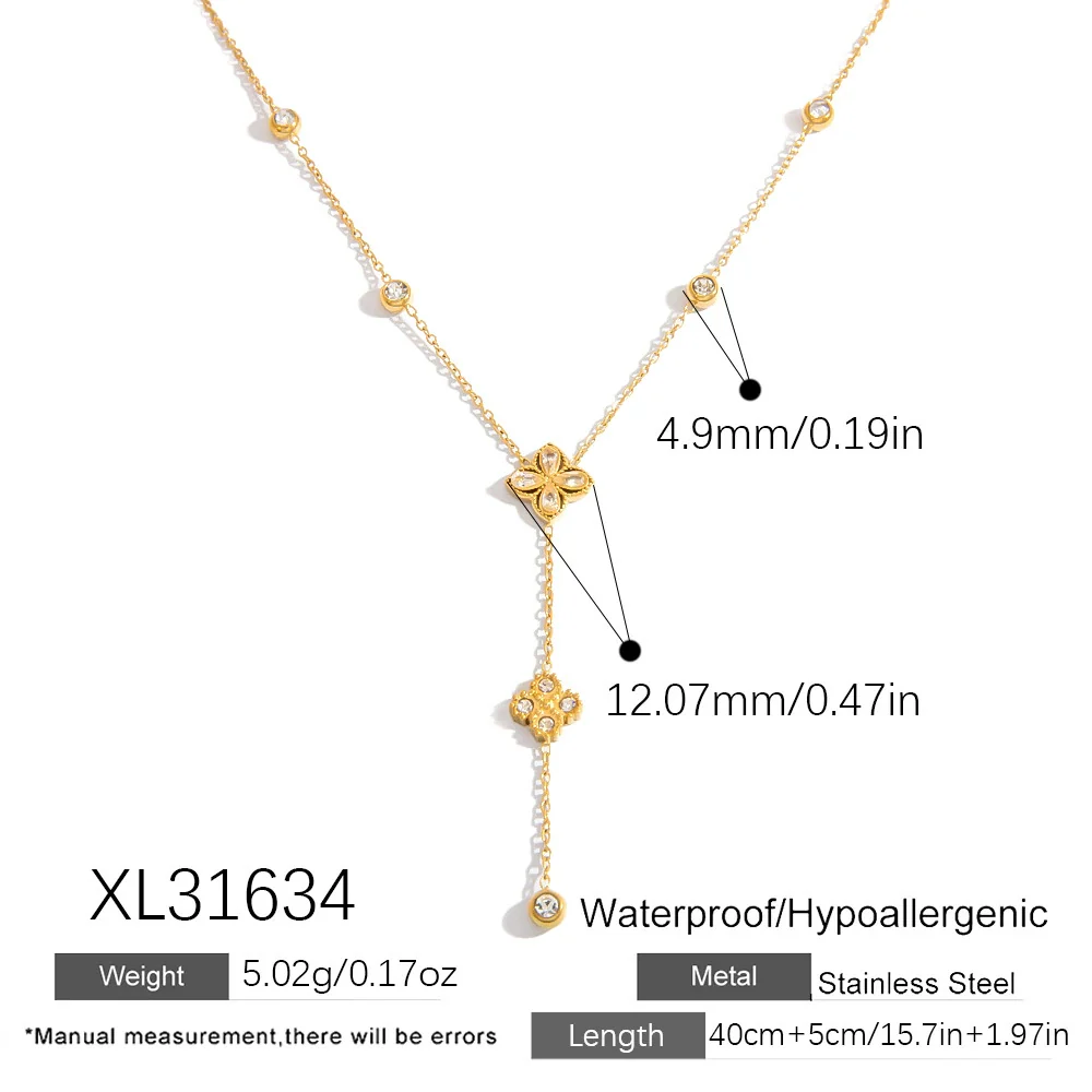 Stainless Steel And Titanium Steel Women's Collarbone Necklace Electroplated Fashion Minimalist Style - Image 7