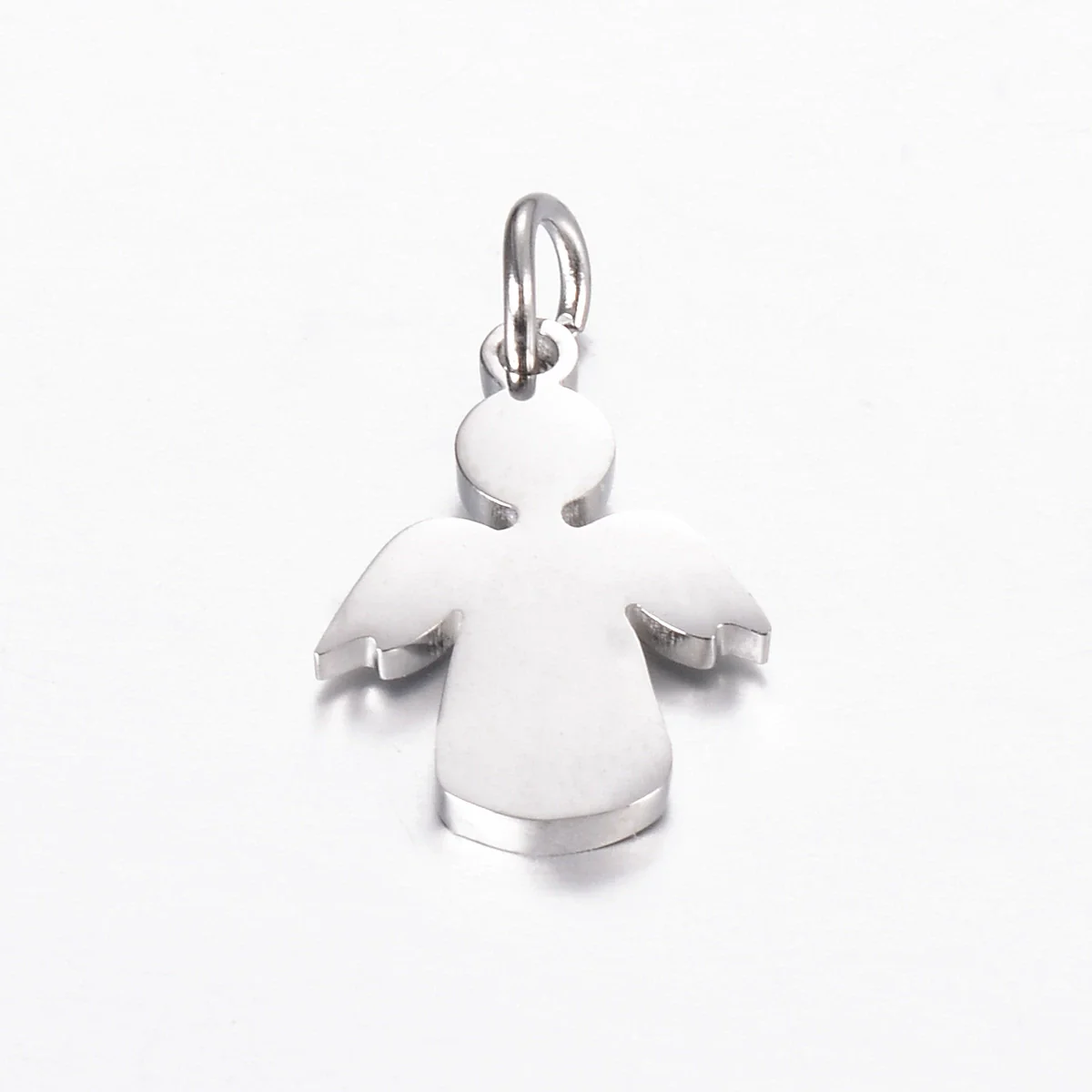 Stainless Steel Angel Cut Out Pendant Diy Necklace Bracelet Hanging Ring Accessories Electroplated - Image 6