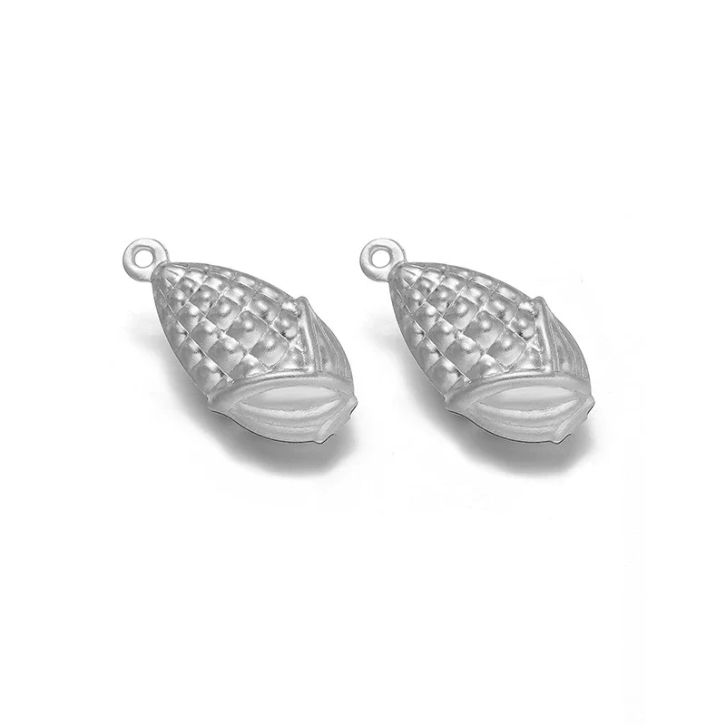 Stainless Steel Angel Heart Corn Hollow Pendant Accessories For Ladies Jewelry Diy - Image 19