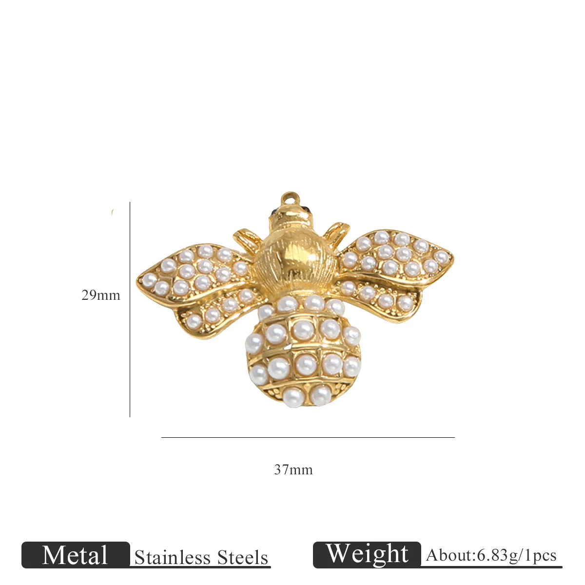 Stainless Steel Animal Bee Hummingbird Fish Dripping Oil Cartoon Style Diy Craft Supplies Pendant For Earrings Bracelet Necklace - Image 9