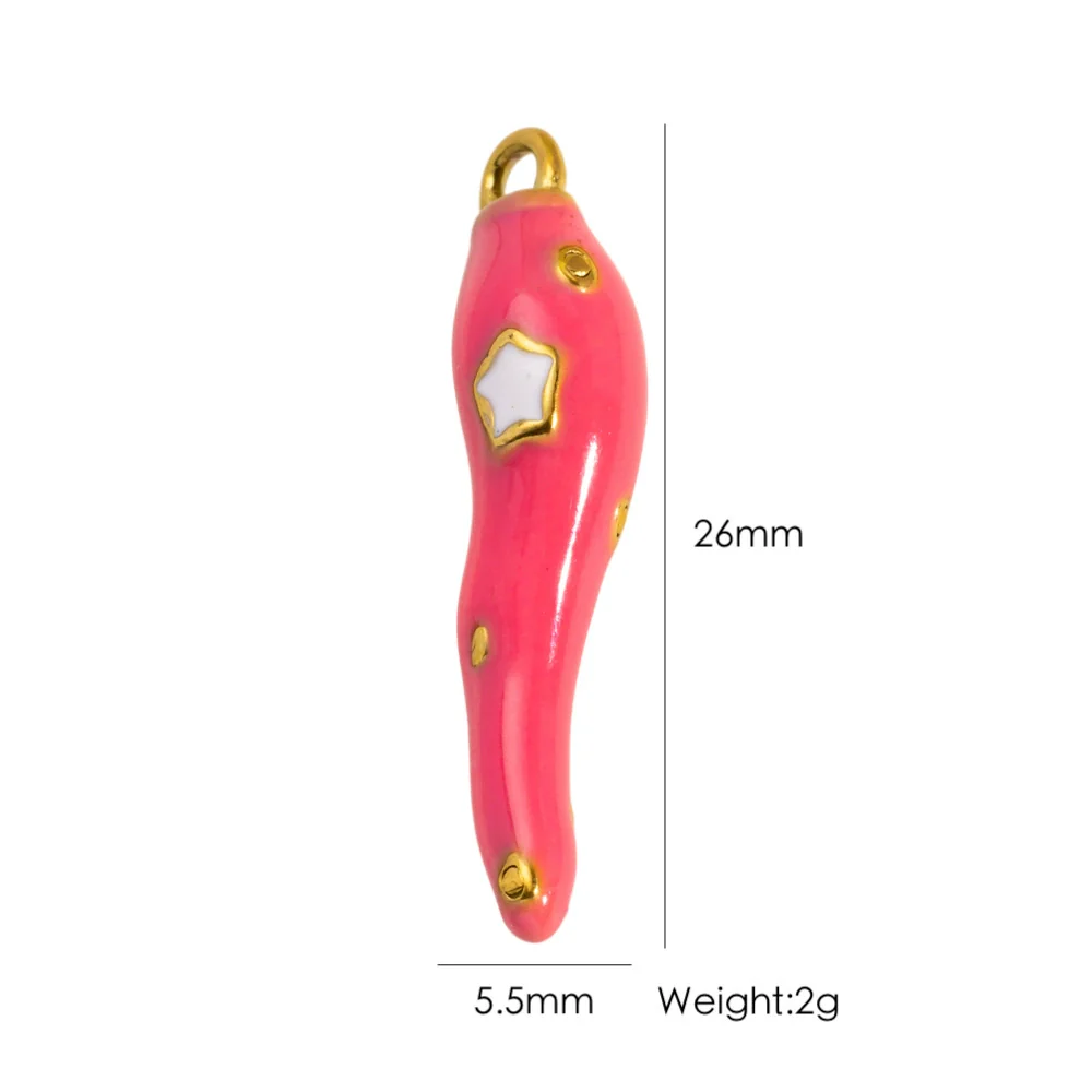 Stainless Steel Animal Style Oil Dripping Marine Series Pendant Diy Jewelry Accessories With Real Gold Electroplated Dolphin And Tropical Fish - Image 11