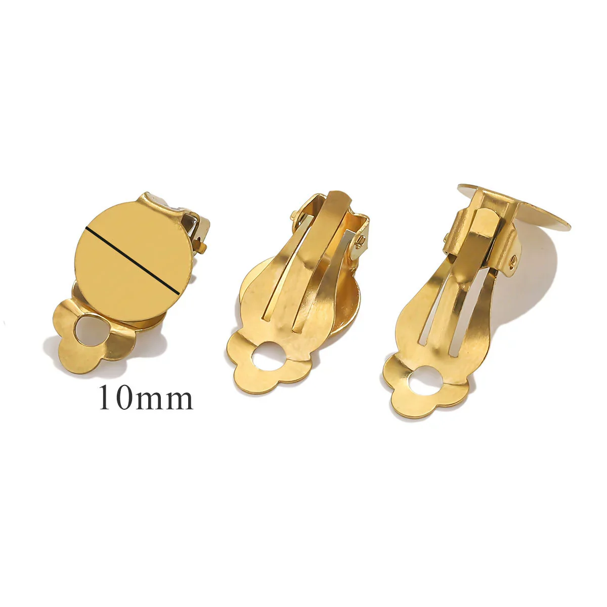 Stainless Steel Antiallergy Electroplated Diy Handmade Ear Clip Jewelry - Image 11