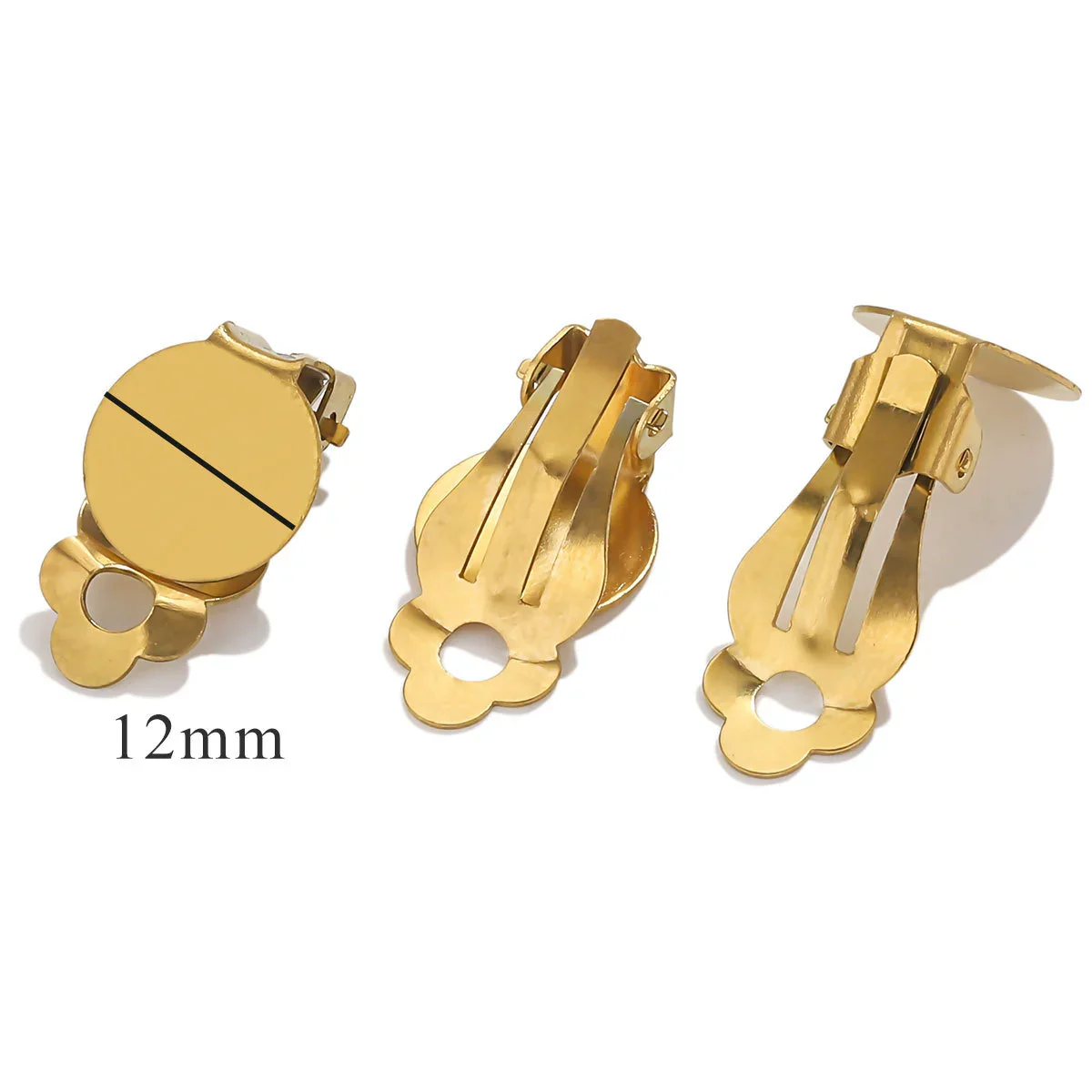 Stainless Steel Antiallergy Electroplated Diy Handmade Ear Clip Jewelry - Image 12