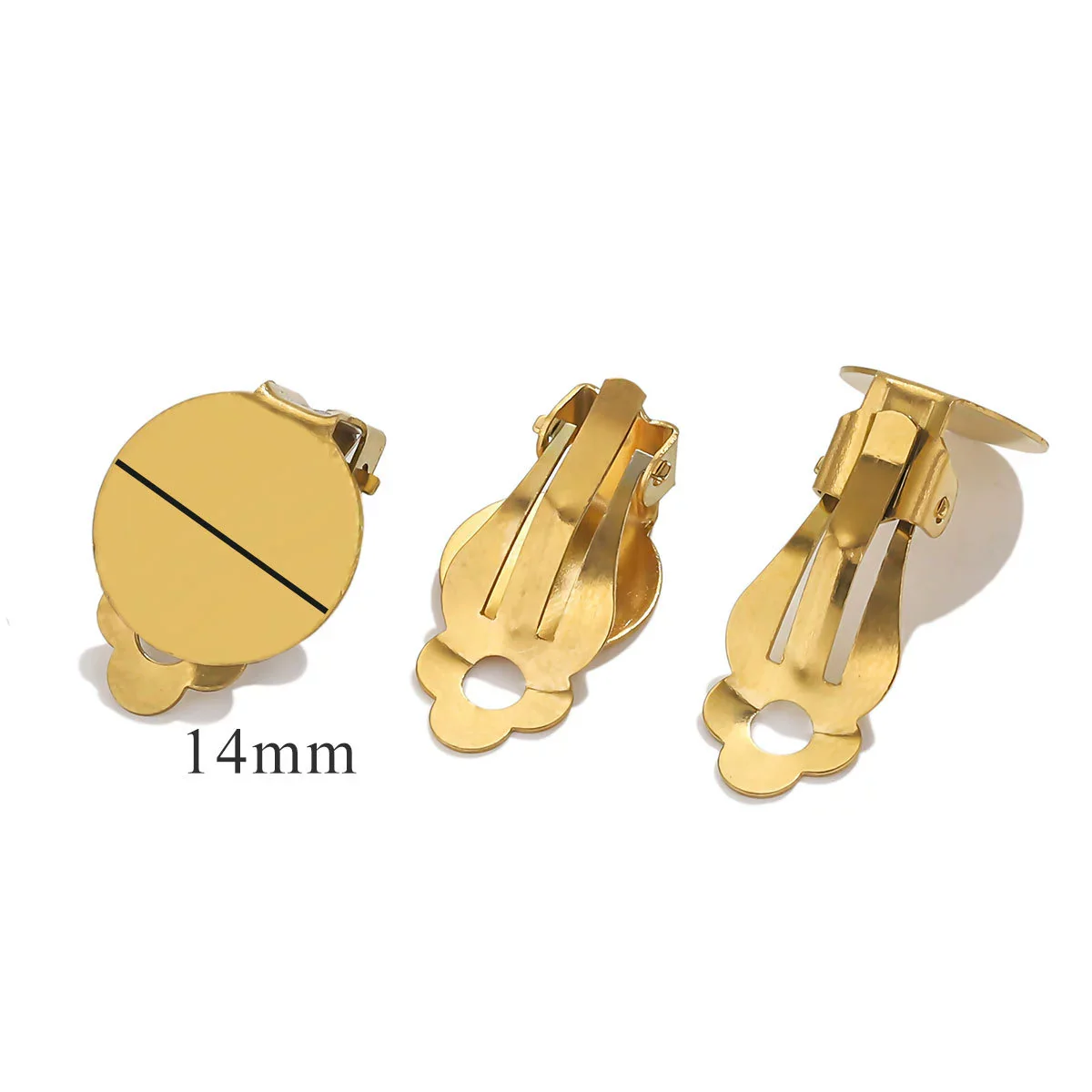Stainless Steel Antiallergy Electroplated Diy Handmade Ear Clip Jewelry - Image 13