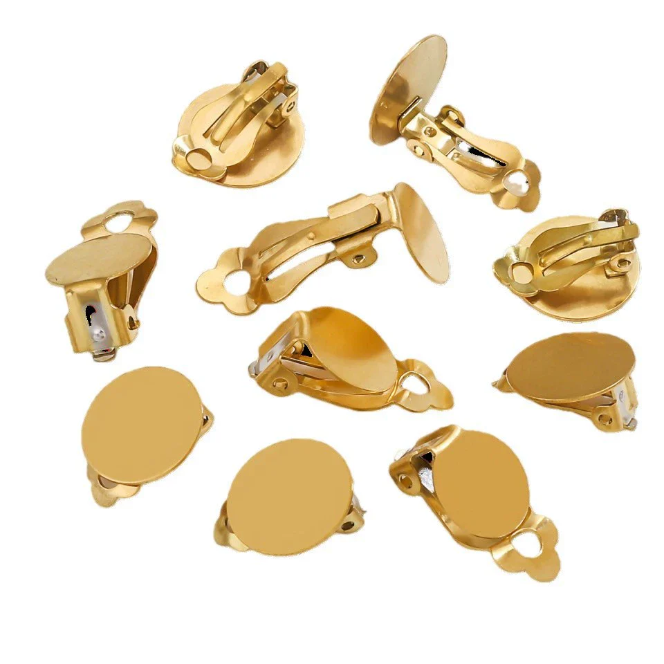 Stainless Steel Antiallergy Electroplated Diy Handmade Ear Clip Jewelry - Image 5