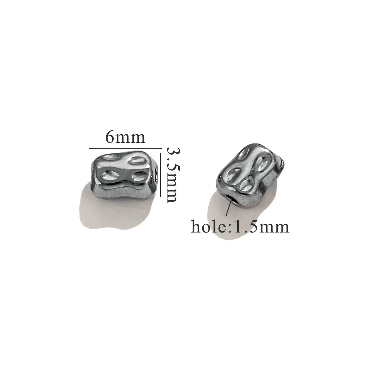 Stainless Steel Baroque Style Round Bead Totem Diy Bracelet Necklace Electroplated Color Preservation Waterproof Accessories - Image 20