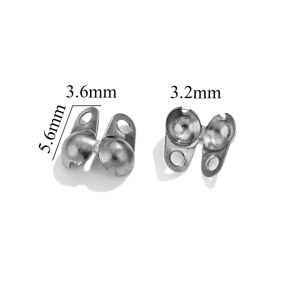 Stainless Steel Bead Buckle Pearl Necklace Gold Plated Electroplated Diy Jewelry - Image 14