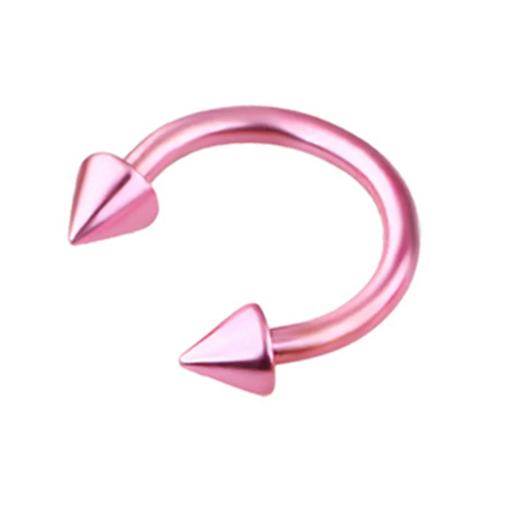 Stainless Steel Body Piercing Jewelry Cshaped Electroplated Unisex - Image 12