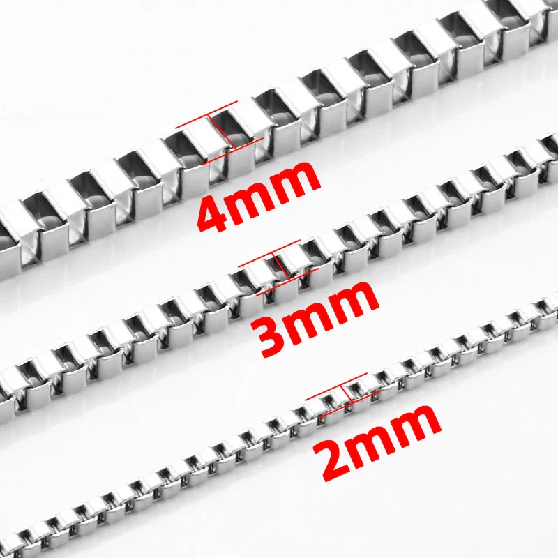 Stainless Steel Box Chain Vacuum Plated Real Gold Color Retention Diy Necklace Sweater Chain Bracelet - Image 7