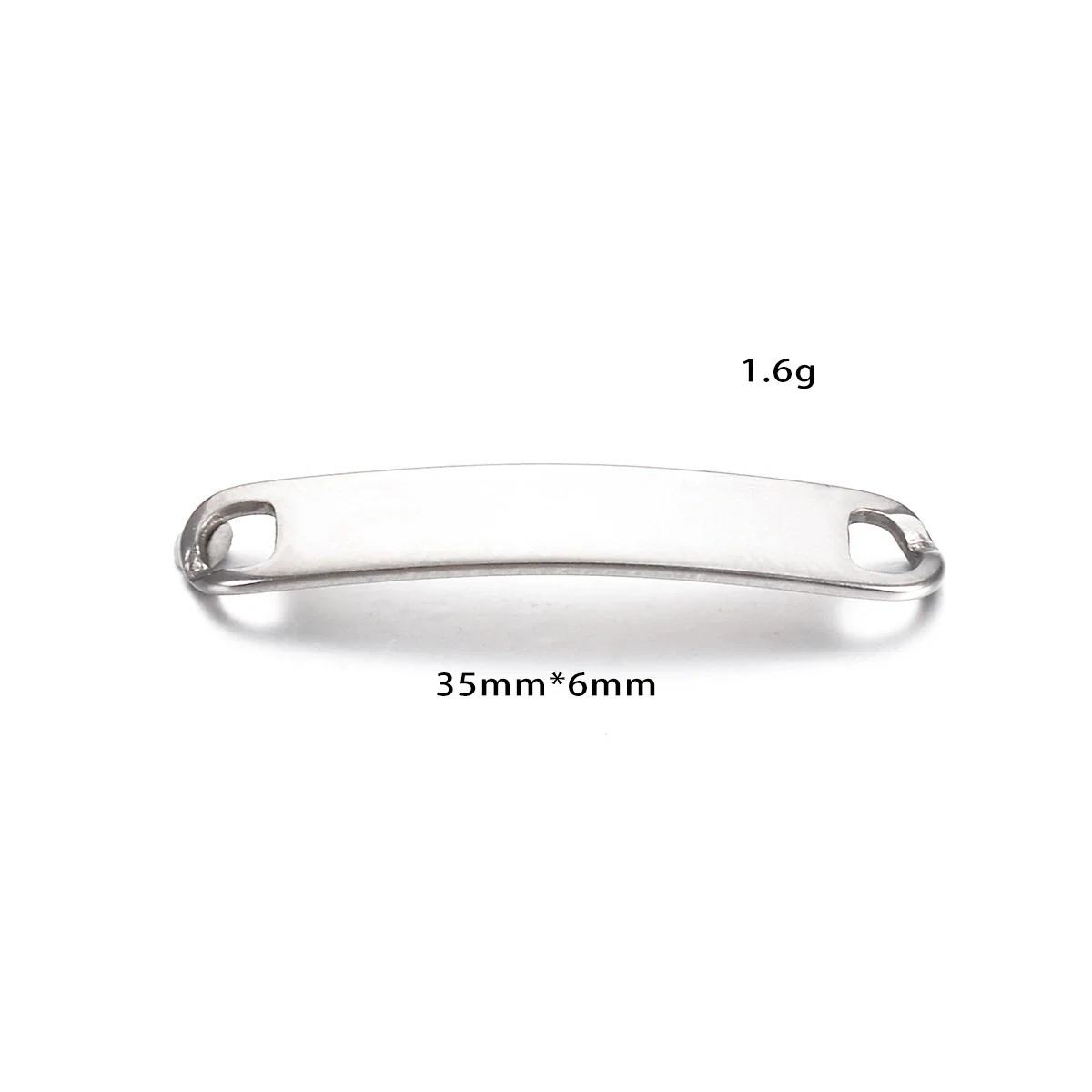 Stainless Steel Bracelet Connector Arc Curved Plate Pendant Jewelry Accessories Electroplated - Image 7