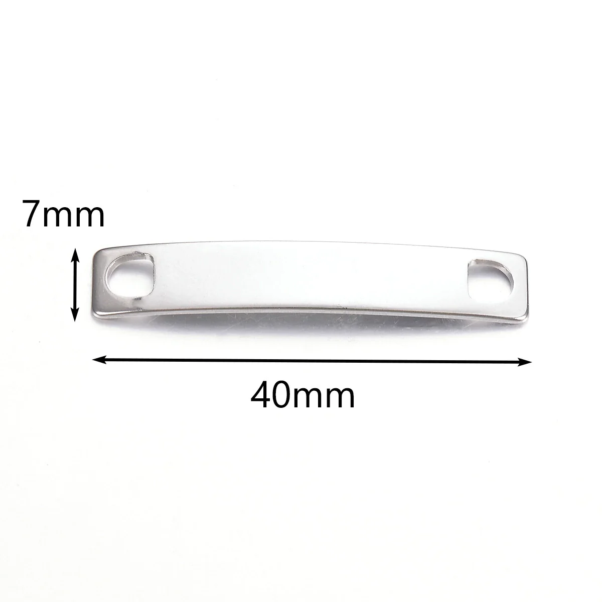 Stainless Steel Bracelet Connector Arc Curved Plate Pendant Jewelry Accessories Electroplated - Image 8