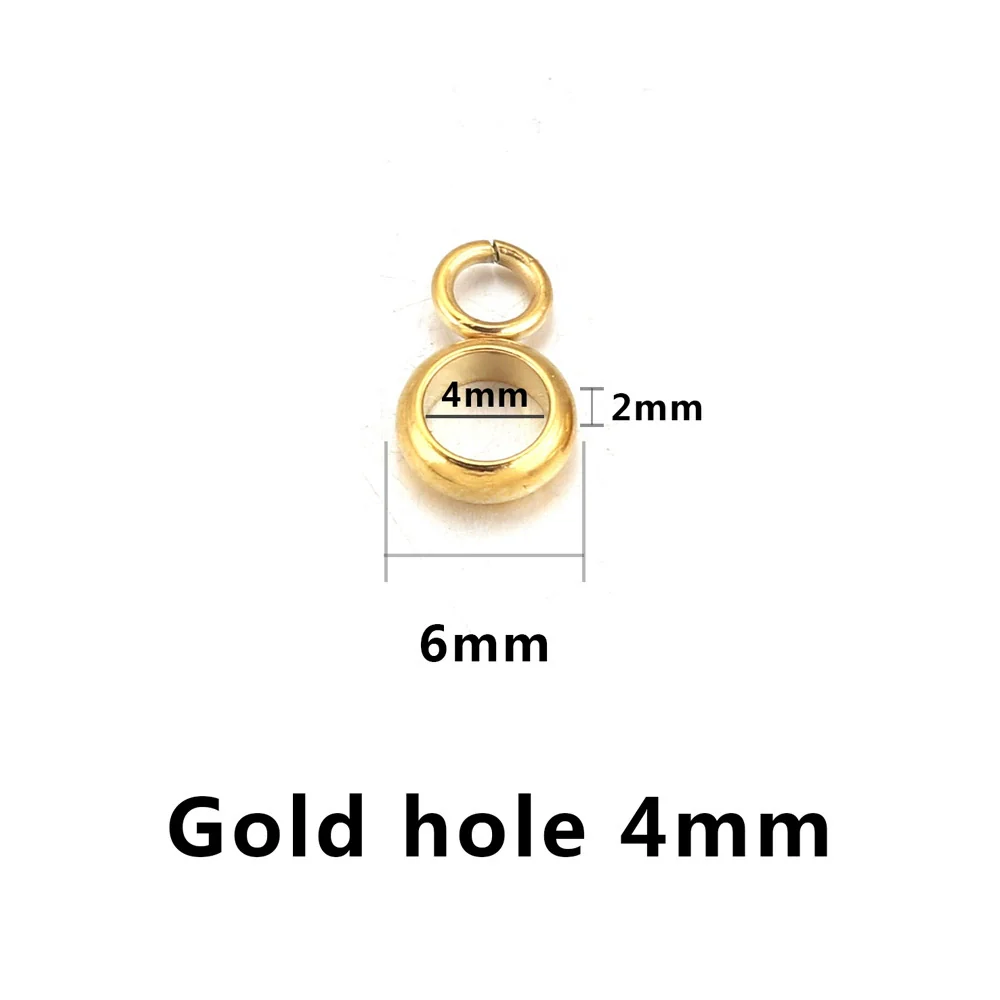 Stainless Steel Bracelet With Holes Hanging Beads Diy Jewelry Accessories Handmade Gold Plated - Image 8