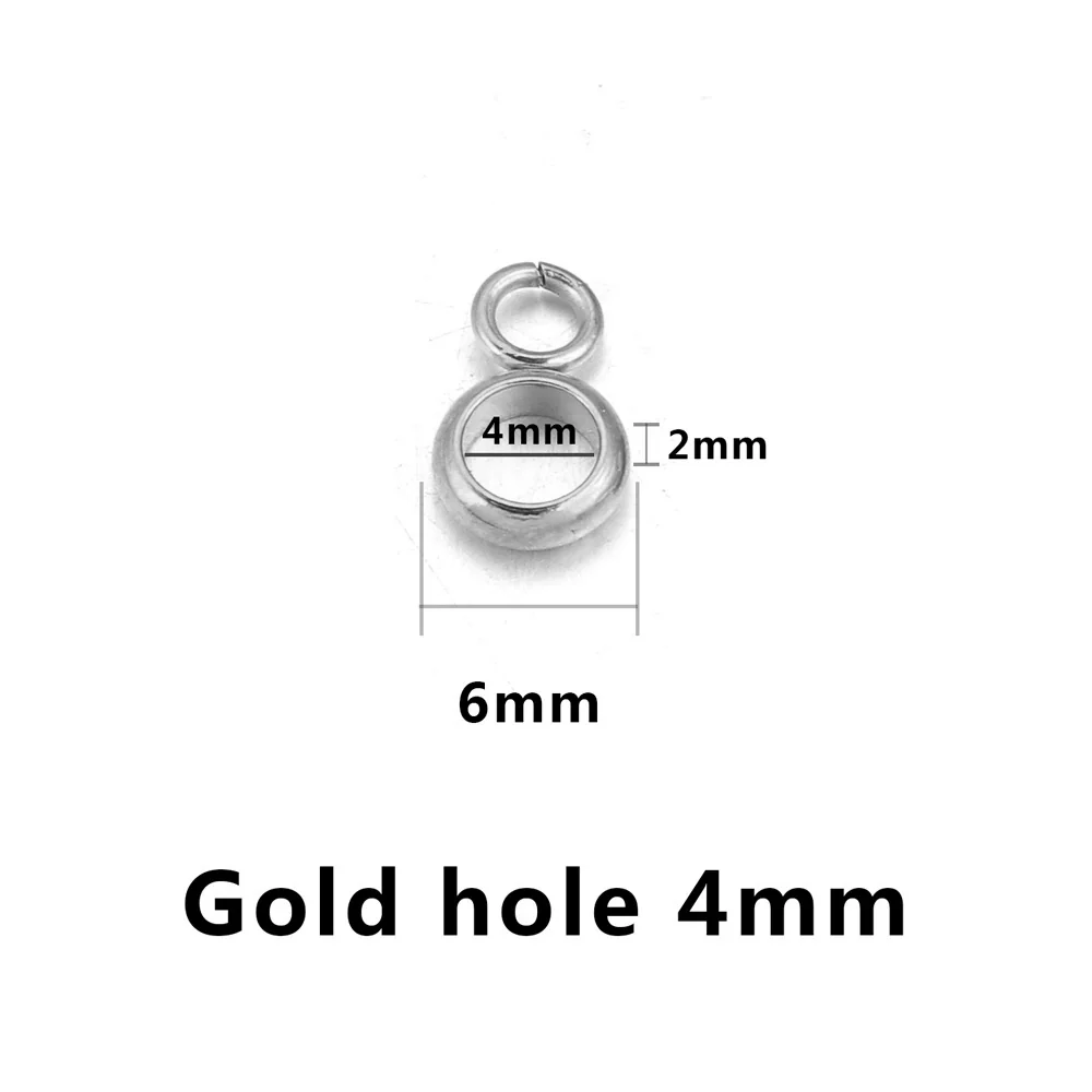 Stainless Steel Bracelet With Holes Hanging Beads Diy Jewelry Accessories Handmade Gold Plated - Image 9