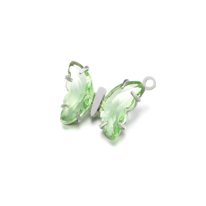 Stainless Steel Butterfly Pendant Jewelry Accessories With Dripping Oil Treatment - Image 15
