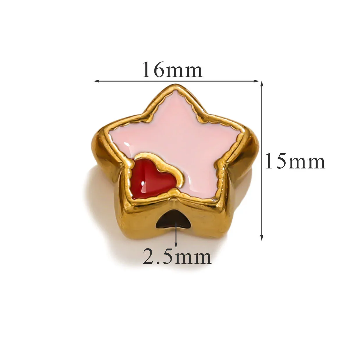 Stainless Steel Cartoon Beads With Oil Dropping Large Hole Eight Eyes Pattern 18K Gold Vacuum Plated Diy Bracelet Jewelry Accessories - Image 39