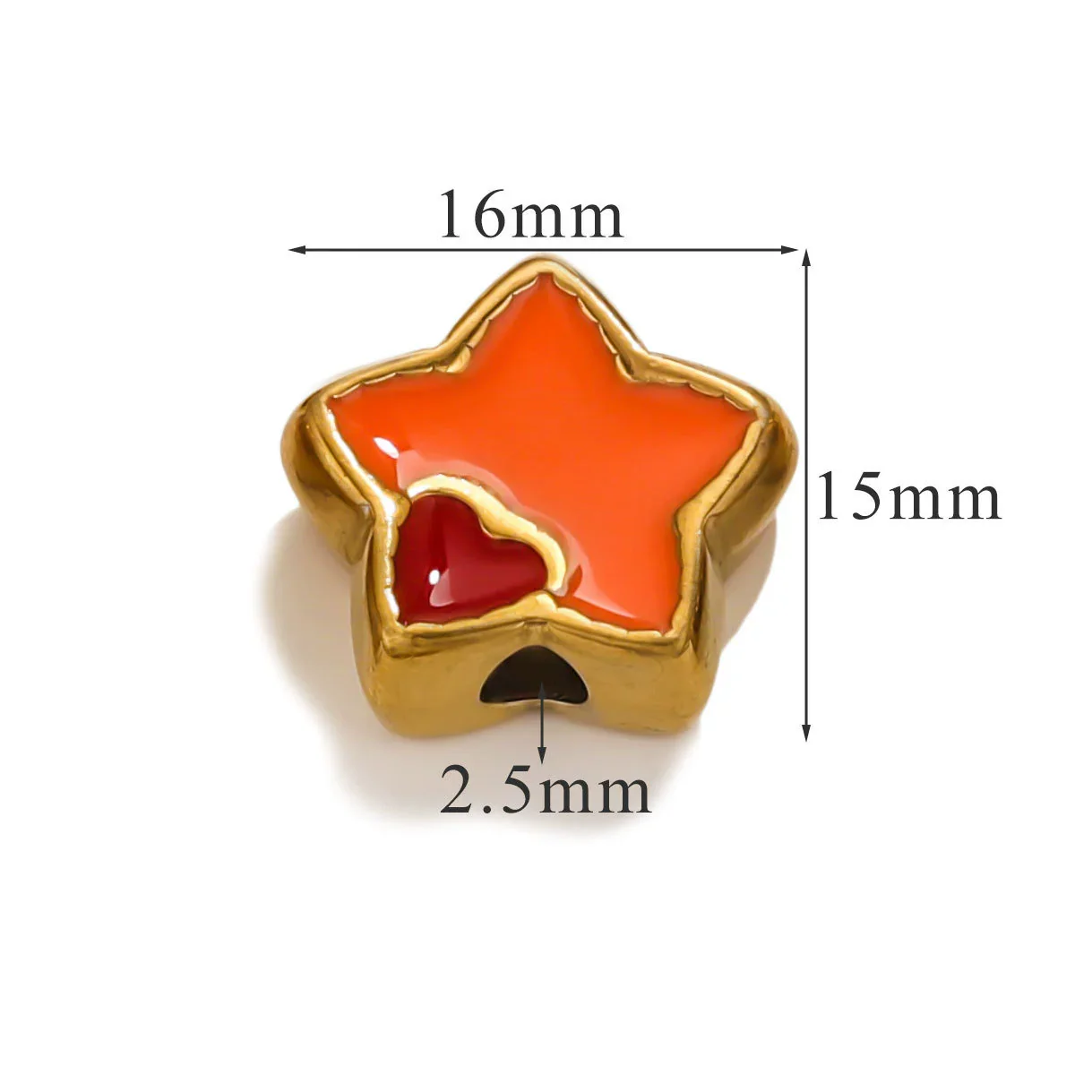 Stainless Steel Cartoon Beads With Oil Dropping Large Hole Eight Eyes Pattern 18K Gold Vacuum Plated Diy Bracelet Jewelry Accessories - Image 41