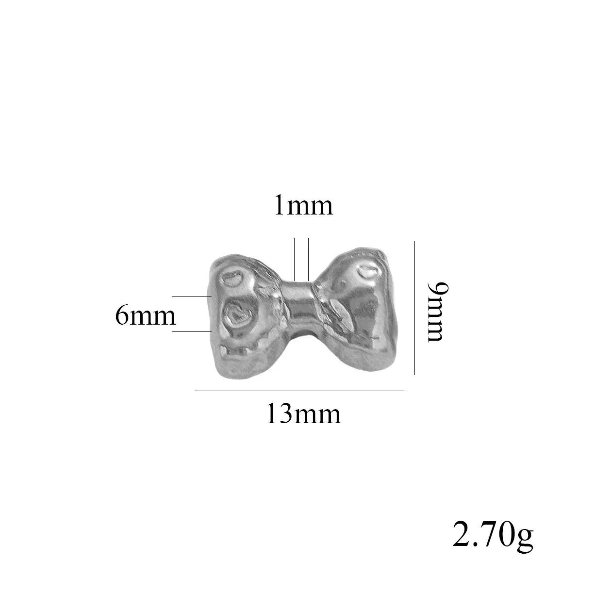 Stainless Steel Casting Bow Jewelry With Hirback Pattern And Electroplating Treatment Suitable For Earrings Hairpin Necklace Making - Image 13